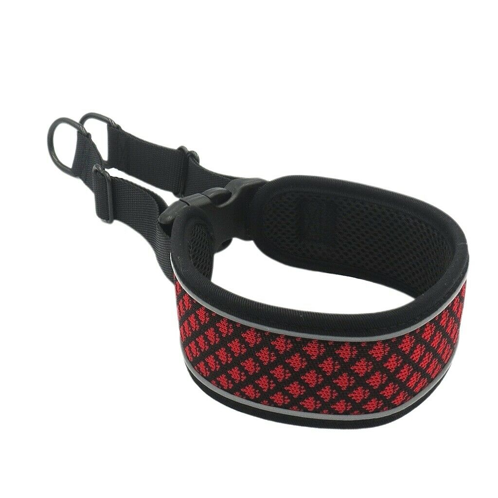 Reflective Pet Collar Adjustable Dog Puppy Collar For Small Medium Dog Red