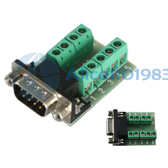 DB9 Male Adapter Signals Terminal Module RS232 Serial to Terminal DB9  Connector