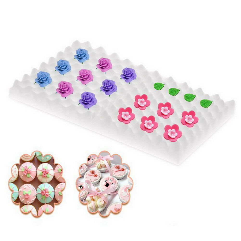 2pcs Sponge Pads Cake Foam Fondant Drying Sugar Flower Decor Bakeware Mol.l8
