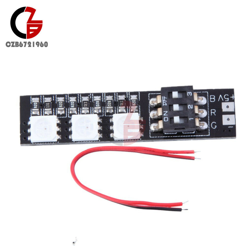5050 RGB LED Light Board 5V 3S 4S 7 Colors Switch for RC Drone FPV Racing