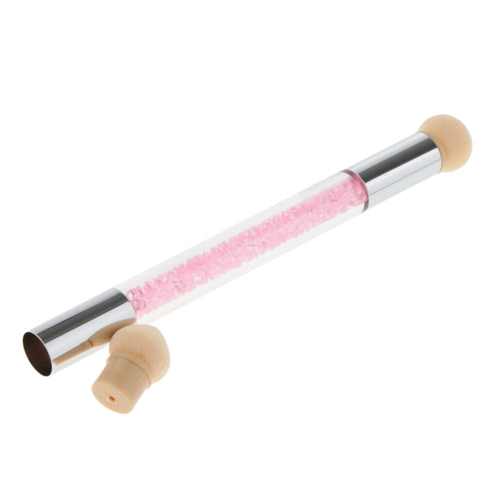 Nail Art Brush, Dual Tipped Ombre Nail Art Sponge Brush for DIY Gradient