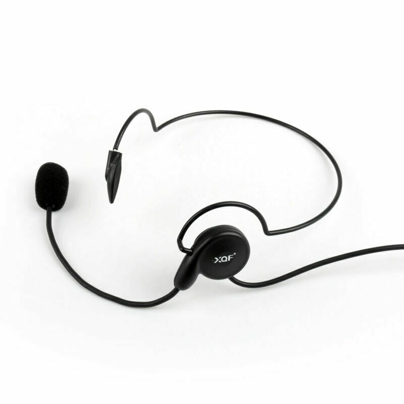 1X 3.5mm Single Ear PTT Behind the Head Headset For Yaesu VX1R VX168 Radio  AT2