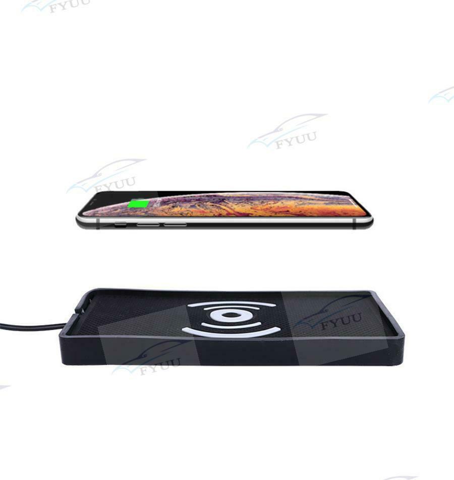 10W Qi Wireless Car Phone Charger Fast Charging pad mat Smartphone Charger Black