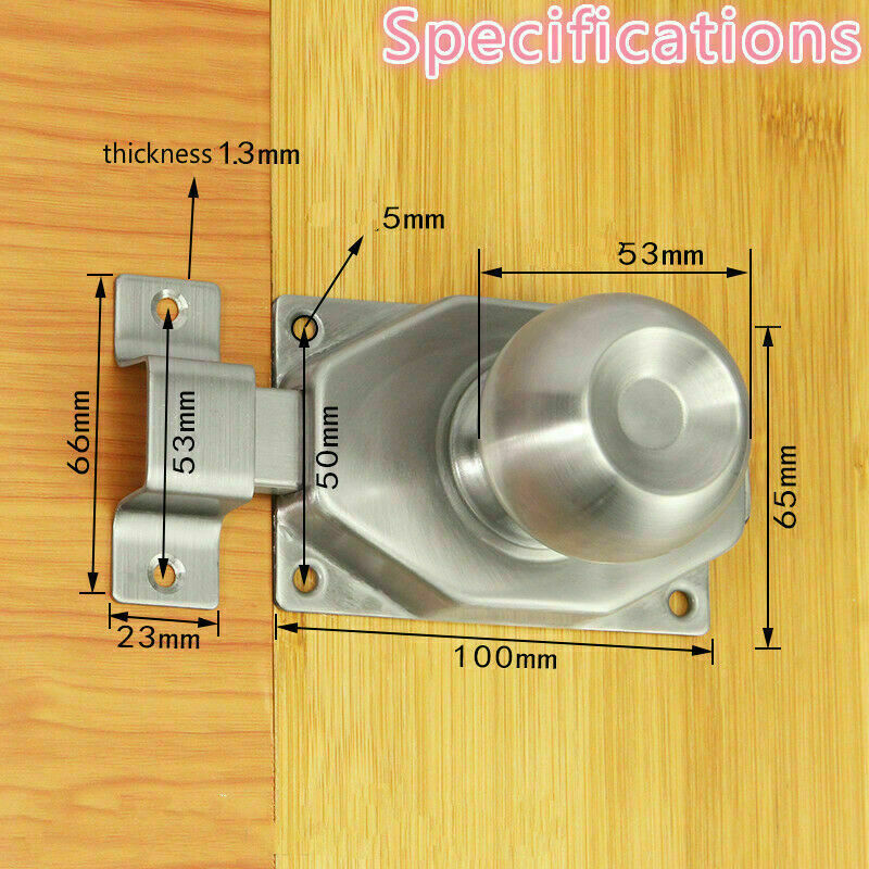 Stainless Steel Anti-theft Bolts Wood Doors Buckle Gate Hasp Latch Lock Cylinder