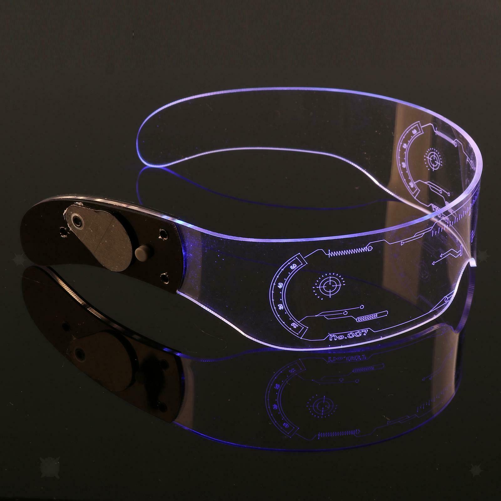 LED Glasses Light Up Glowing Party Rave Glow-in-The Dark LED Sunglasses