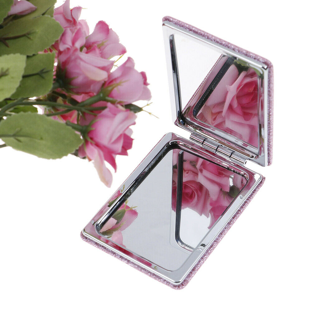 Makeup Compact Mirror Mini Travel Cosmetic Folding Portable Pocket Mirror DoBDA