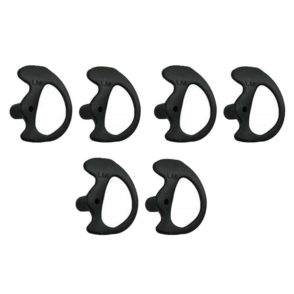 Universal Silicone 3 Pair Left Earmold Earbud Earplug for Two-Way Radio Kits