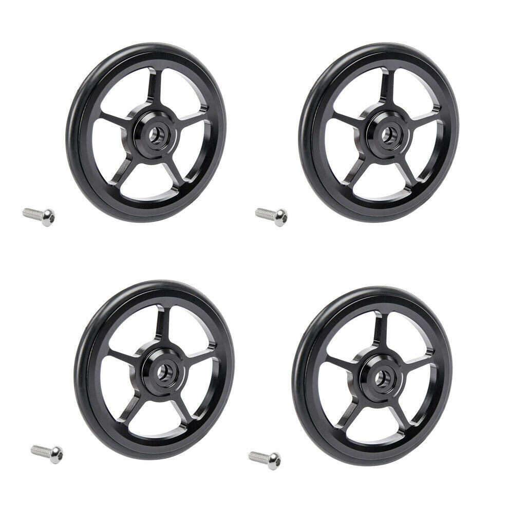 4pcs Ultralight Bike Easy Wheels 2.36inch Easywheel for Brompton Cycle Wheel