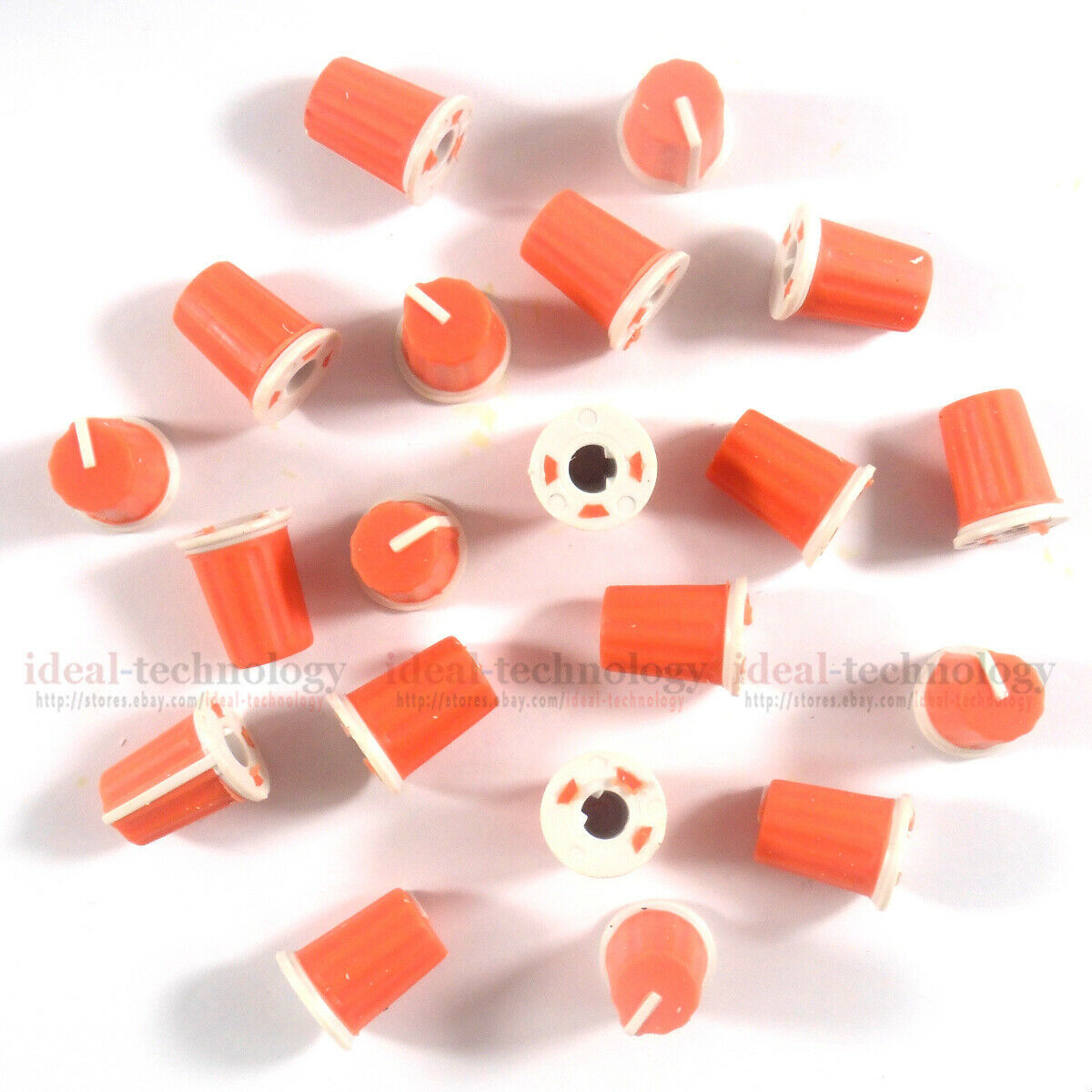 100xEQ Rotary Knob - DAA1176 DAA1305 For Pioneer DJM800 900 NXS 2000 NXS orange
