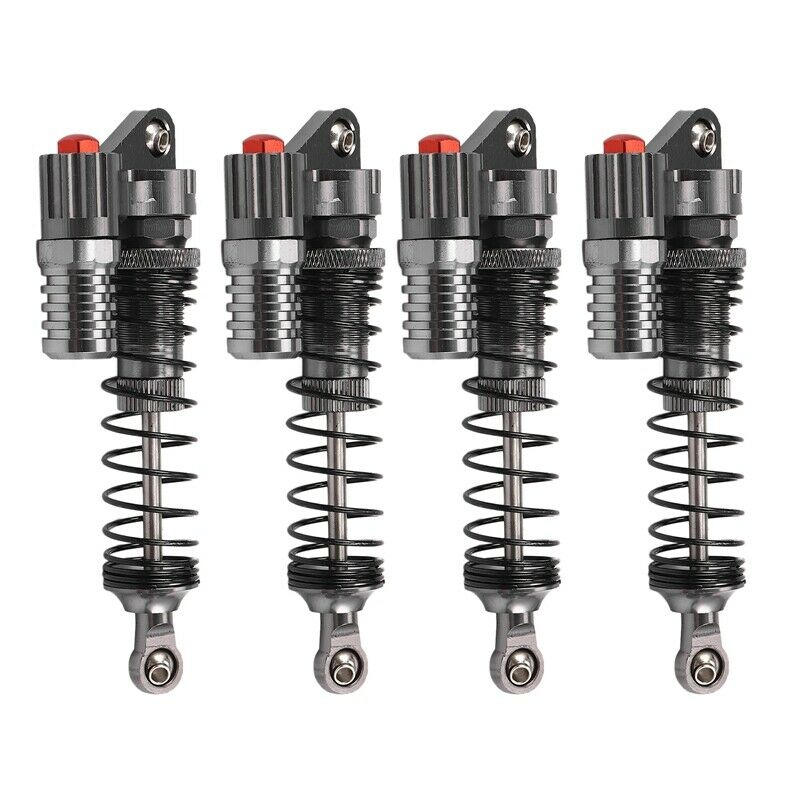 4Pcs Aluminium Alloy 90Mm Absorber Shocks For 1/10 Scale Rc Rock Clers Axial SU7