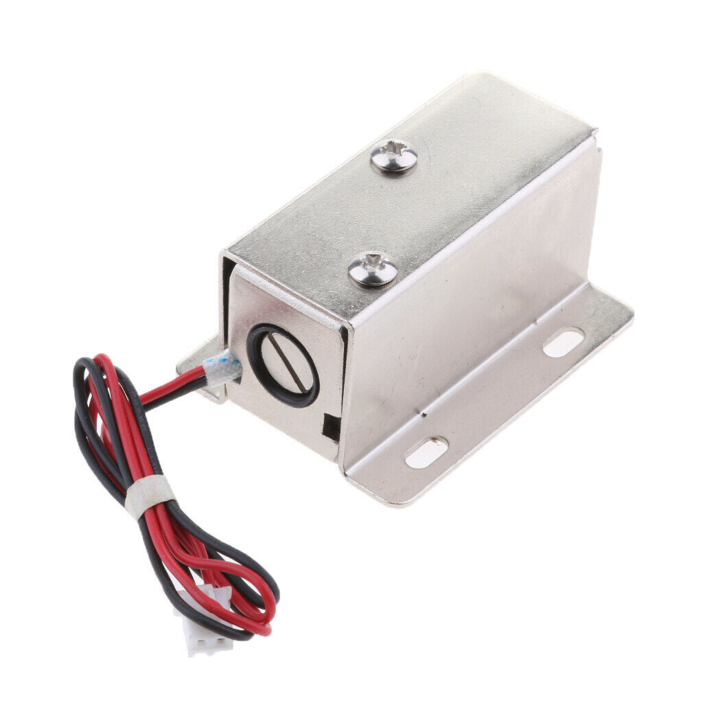12V 0.4A Mini Electric Magnetic Lock Door Access Control Cabinet Locker Sliver