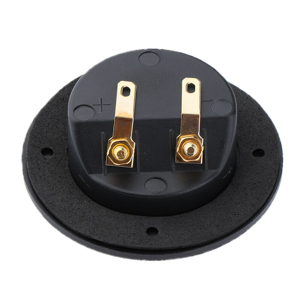 2 Way Power Speaker Round Box Terminal Double Binding Post DIY 48mm