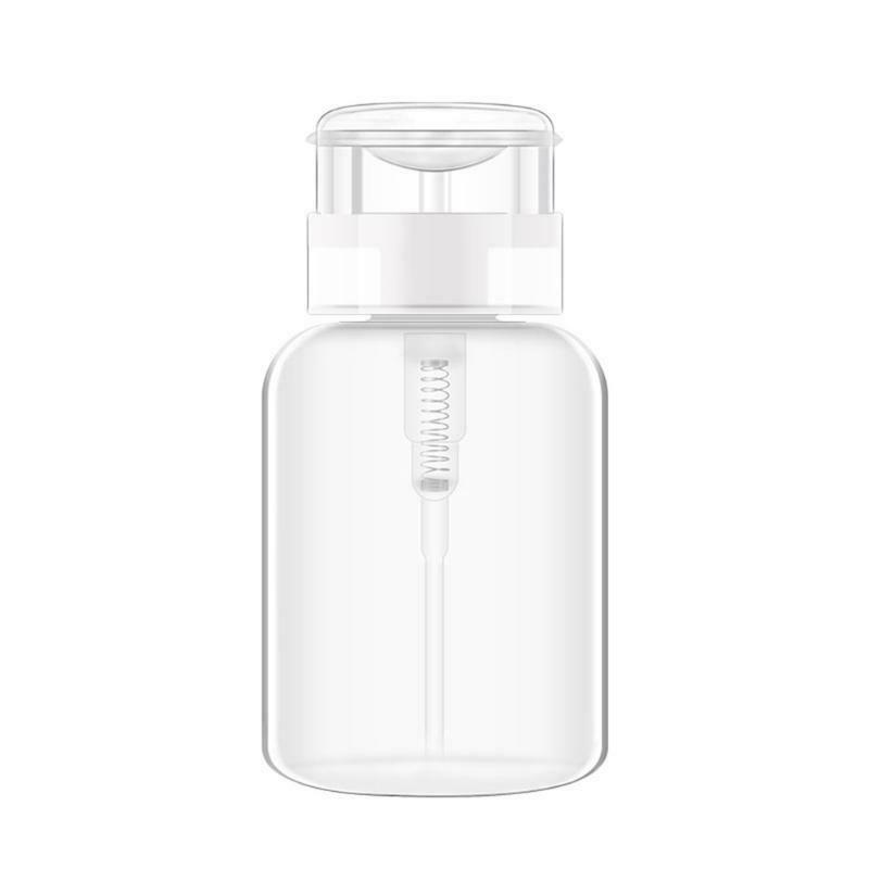 200ml Push Down Dispenser Nail Polish Remover Pump Empty Bottle Dispensers