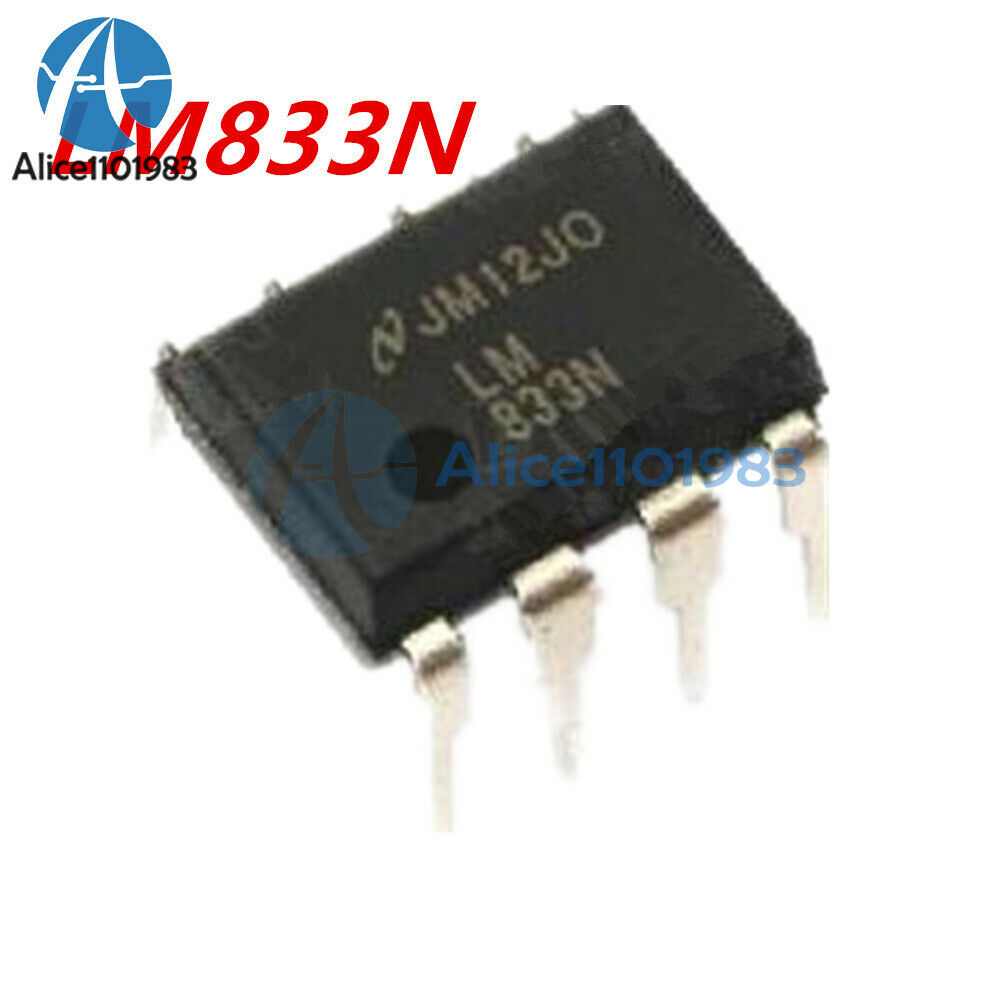 50PCS AUDIO OP AMP IC NSC DIP-8 LM833N LM833N/NOPB