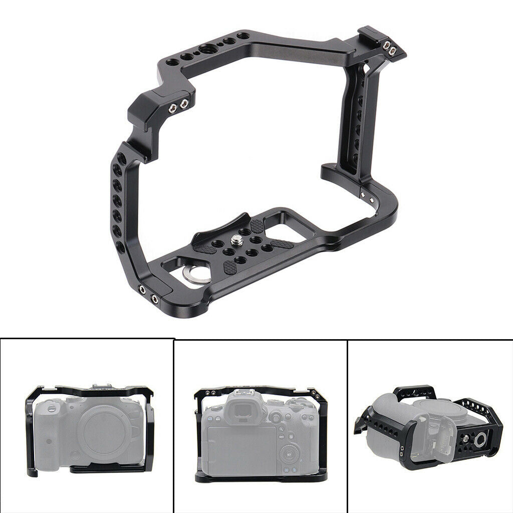 Camera Cage Anti-Deflection Quick Release Plate for for Canon EOS R5 R6 DSLR