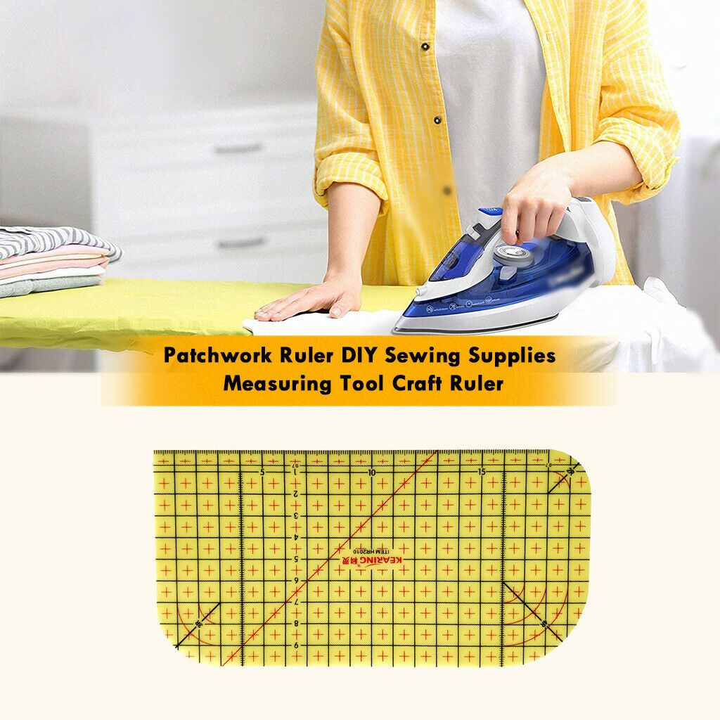 Handcraft Clothing Hot Iron Ruler Quilting Guide Gauge Ruler Sewing Tools