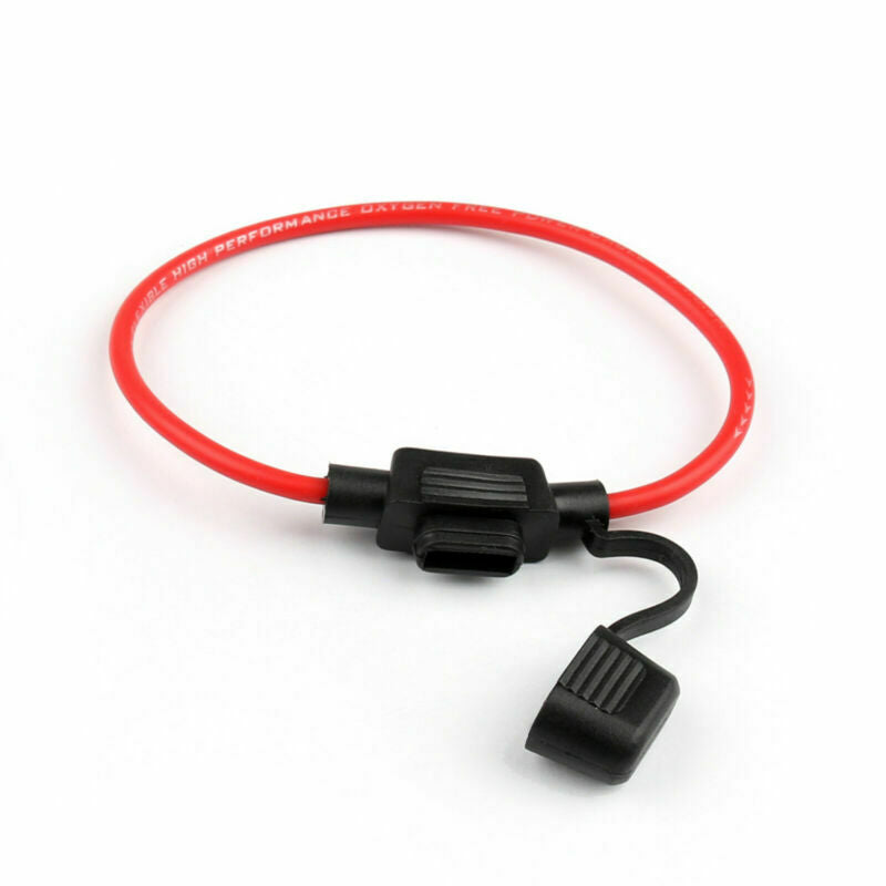 8Pcs Medium Blade Fuse Holder ATC ATO Waterproof 16AWG In-Line Wire For Car BS5