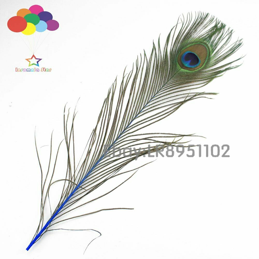 100 pcs 40-45 CM peacock feather sapphire plumage performing plume decoration