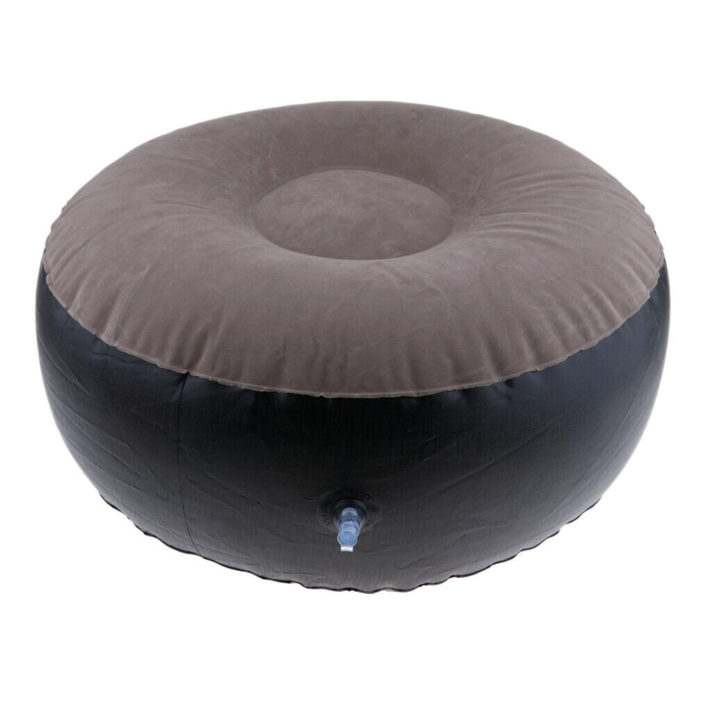 Portable Air Chair Outdoor Camping Seat Ottoman Round Shape Home Furnishing