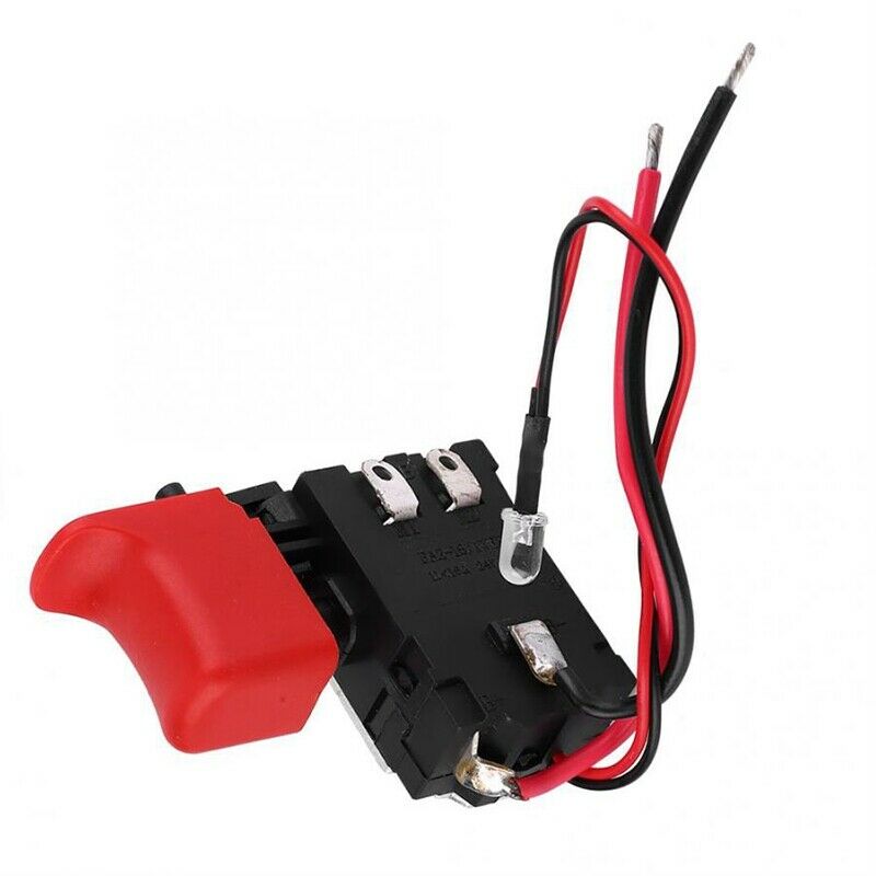 Black Adjustable CW/CCW Electric Drill Trigger Switch 7.2V-24V DC Switch X7W6