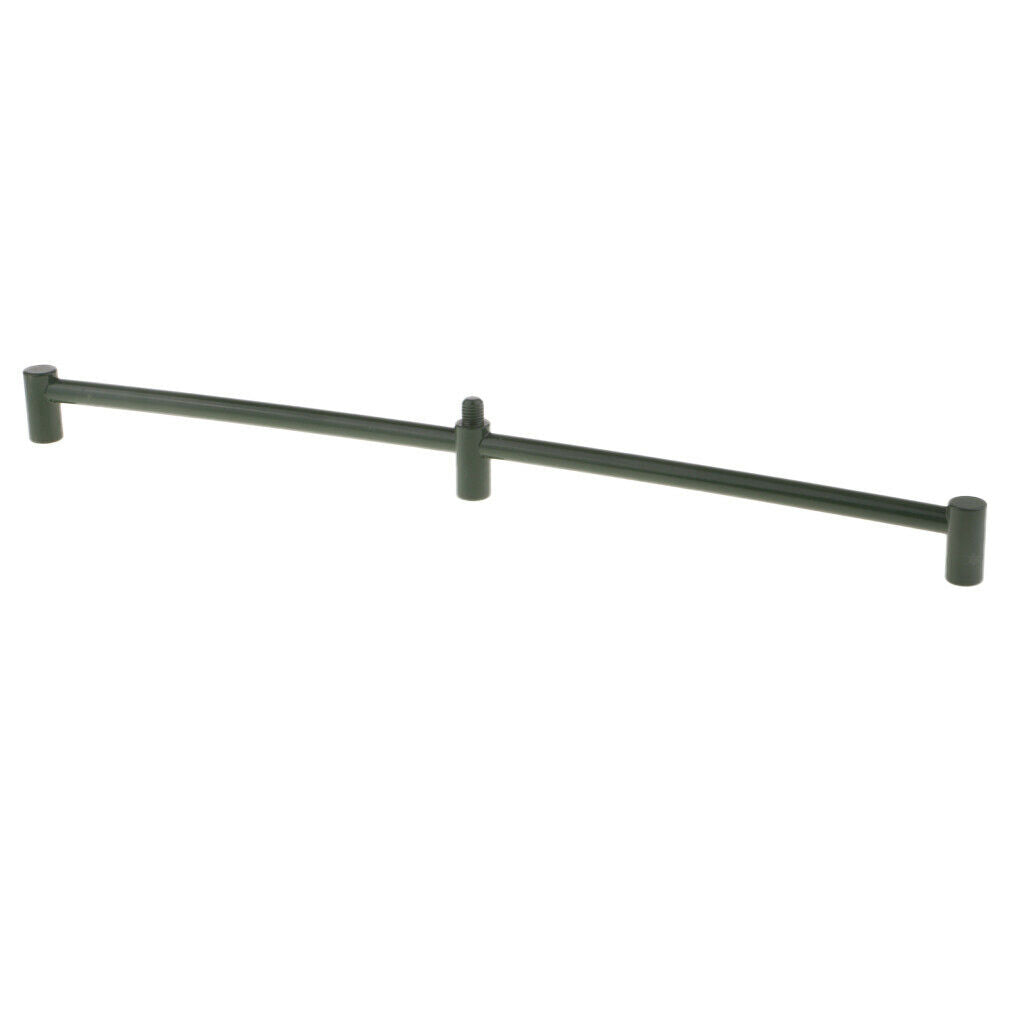 Durable Metal Carp Fishing Buzz Bar Fixed for 3 Rod Holder/Bite Alarm 40.5cm