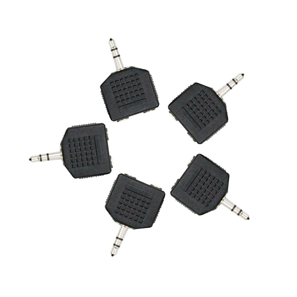 5 Pieces F-41 Audio Output Connector 3.5mm to 3.5mm Audio   Plug