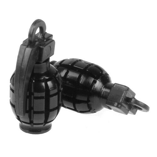 1 Pair  Shape Car Motorcycle Bike Bicycle Tyre Valve Dust Cap Cover Black