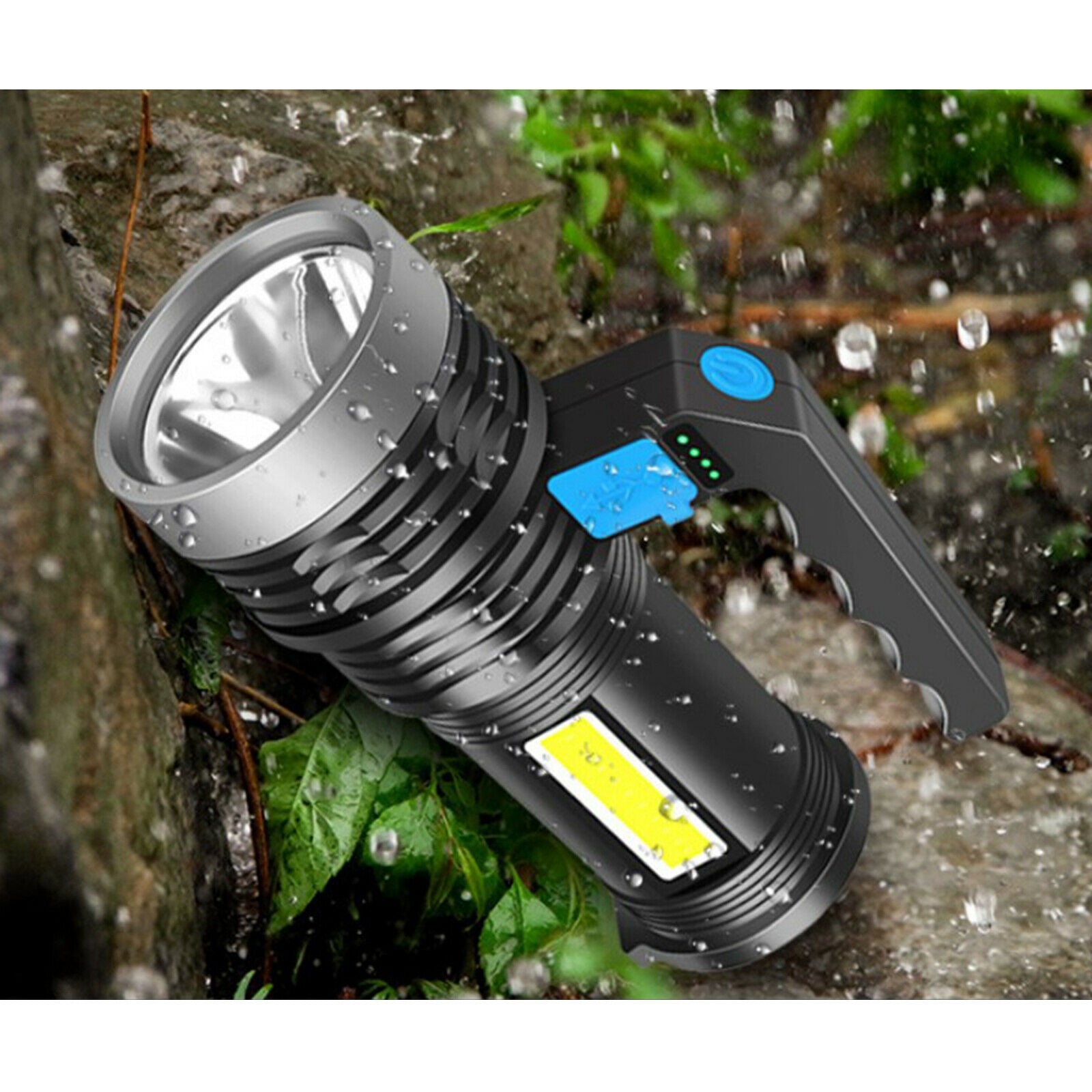 Torch Portable LED Spotlight Floodlight Rechargeable Flashlight for Mining