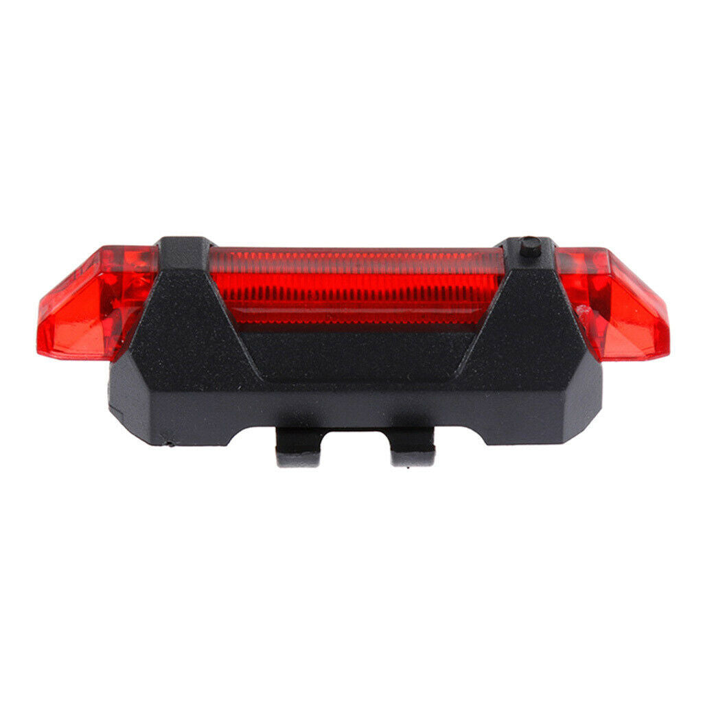 2 Pack Bike Bicycle LED Rear Light Cycling USB Rechargeable 4 Mode Red