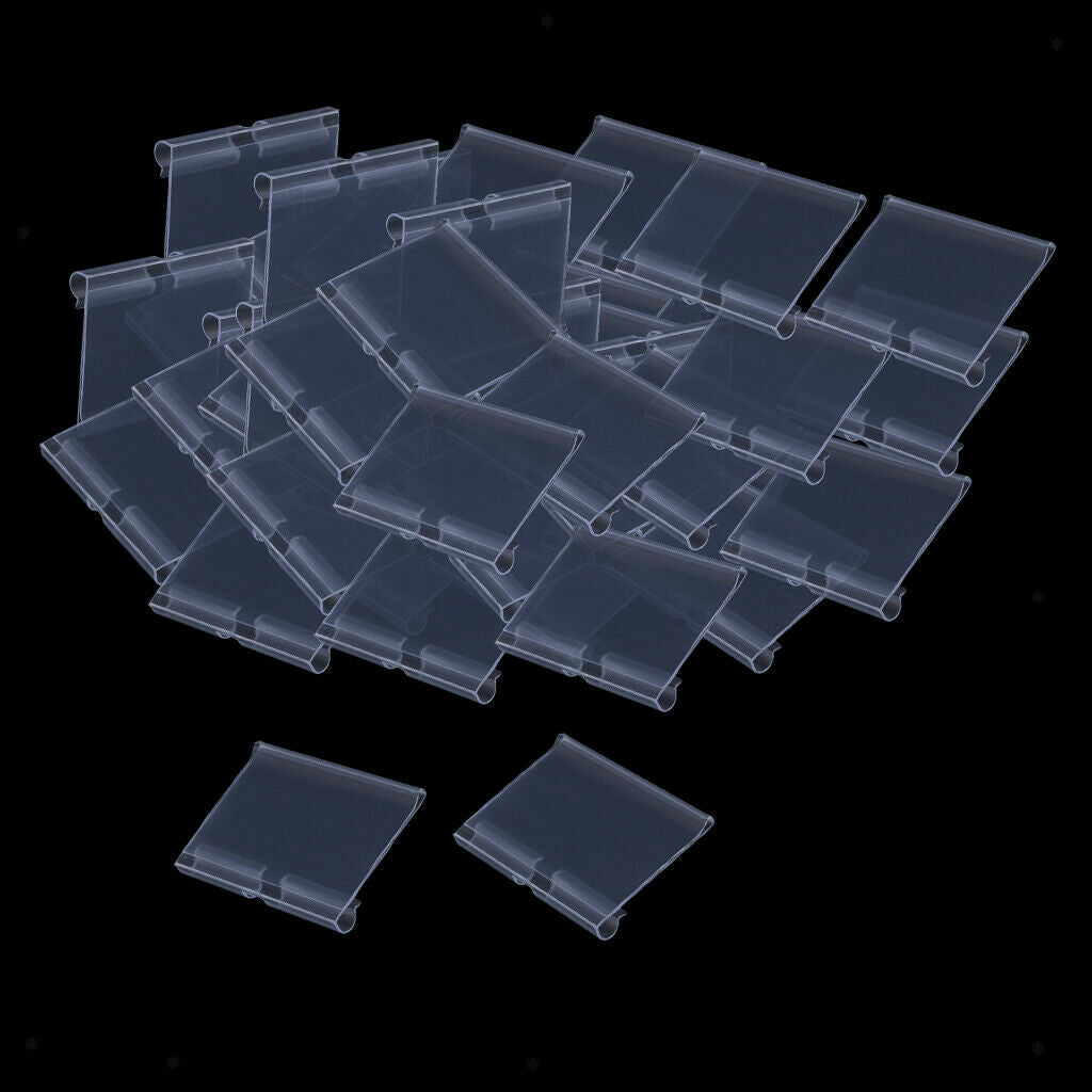 3X Clear Plastic Label Holder Retail Price Tag Label Holder 60x42mm