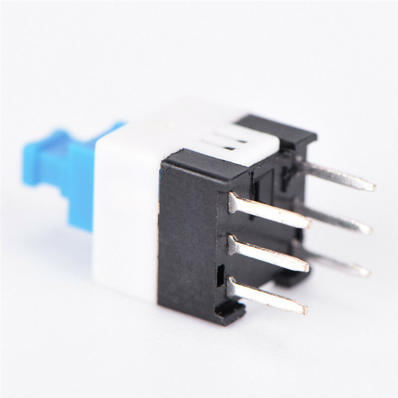 20pcs 7*7mm PCB 6 Pin Push Tactile Power Micro Switch Self Lock On/Off 2018、J DD