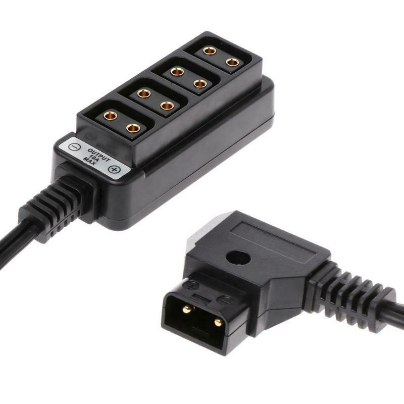 D-Tap Male B-tape To 4 Female Hub Adapter Splitter Cable For Photography Power