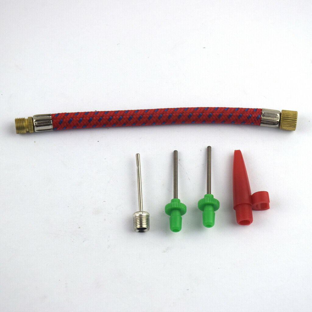5 Packs Needle Valve Connector Pump Adaptor Set for Bicycle Tyres