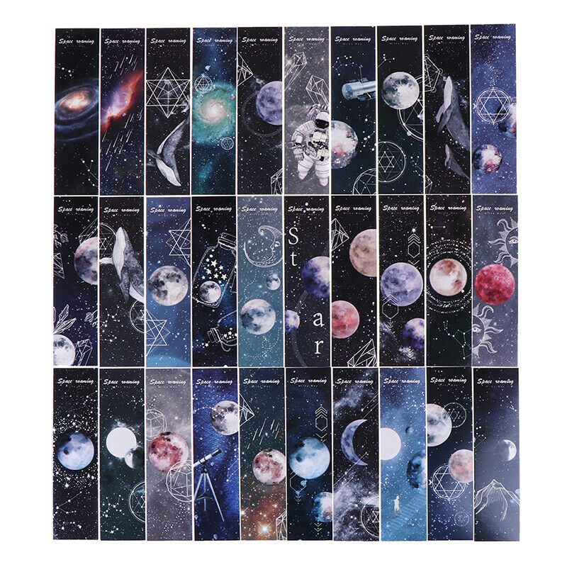 30pcs/lot Roaming space Paper bookmarks stationery book holder message ca.l8