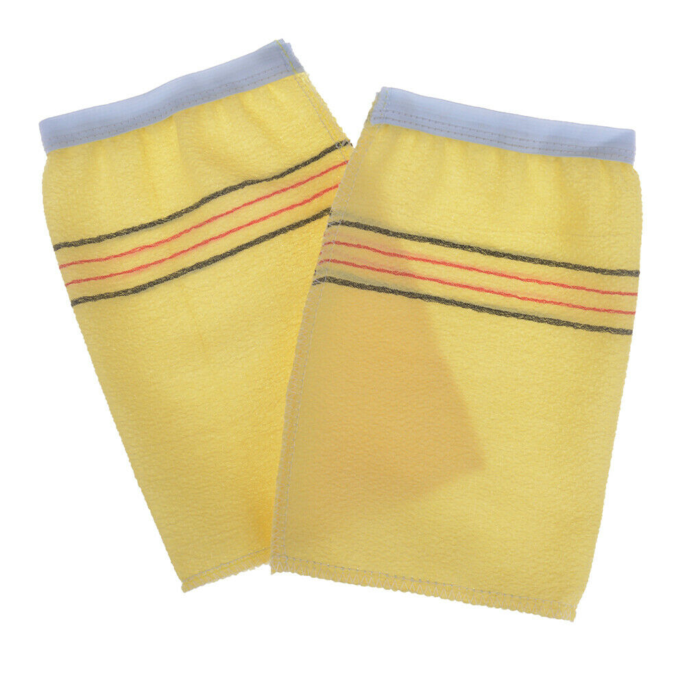 2Pcs/Set Disposable Scrub Mitt Magic Peeling Glove Exfoliating Tan RemovaJCDD