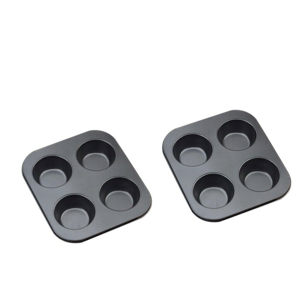 2Pack Kitchen Muffin Cakes Pan Cookie Baking Tray For Home Kitchen Hotel