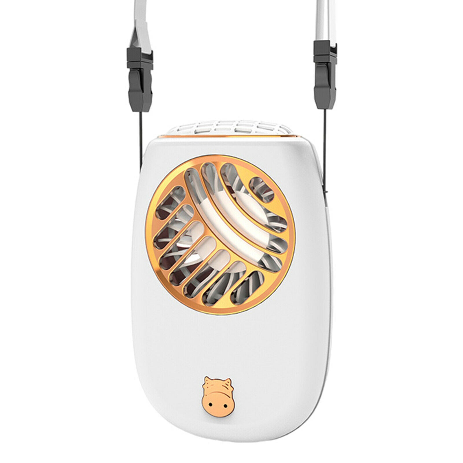 Neck Fan Handheld Fan Rechargeable Battery Operated with 3 Adjustable White