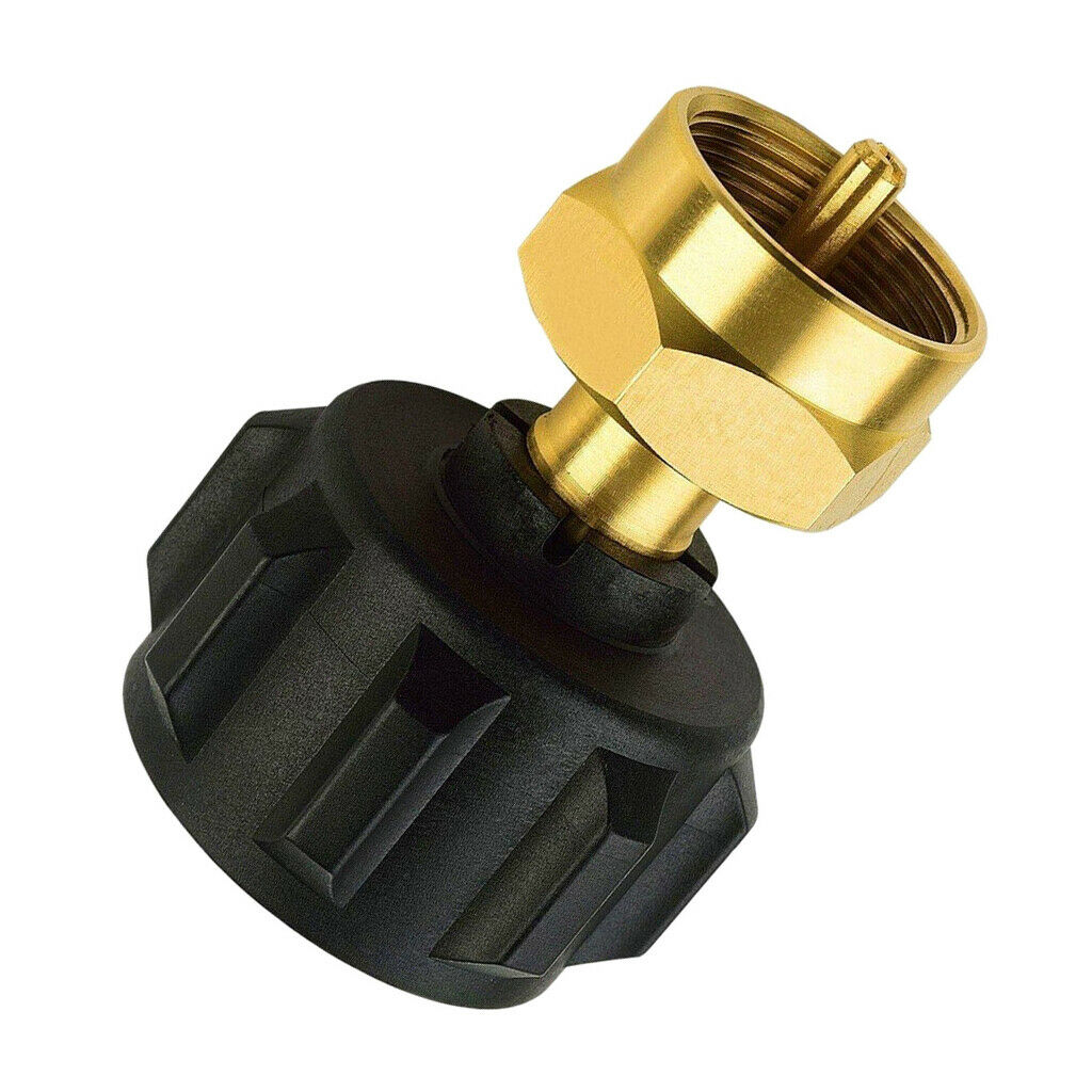 Brass Propane Refill Adapter Connector 1lb to 20lb LPG NG Cycliner Coupler