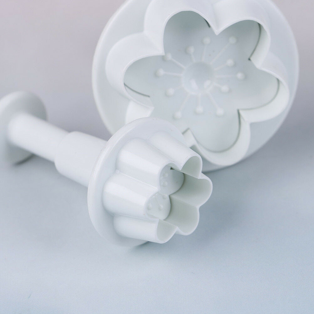 4 Pcs/set Peach blossom shape plastic cookie cutters flower series biscuit.l8