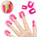 20pcs Manicure Finger Nail Art Case Wet Polish Nail Protector Cover Rose Red