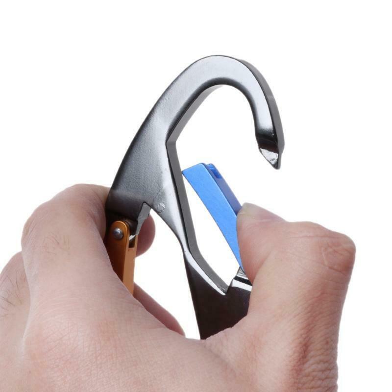 Outdoor Camping Tool 8 Shaped Carabiner Keychain Snap Clip Hook Hiking Buckle