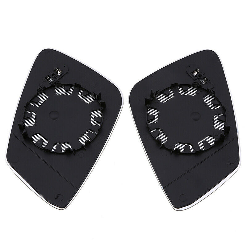 Pair Rear View Mirror Glass Heated White For BMW F10 E60 E61 LCL 528i 550i 520i