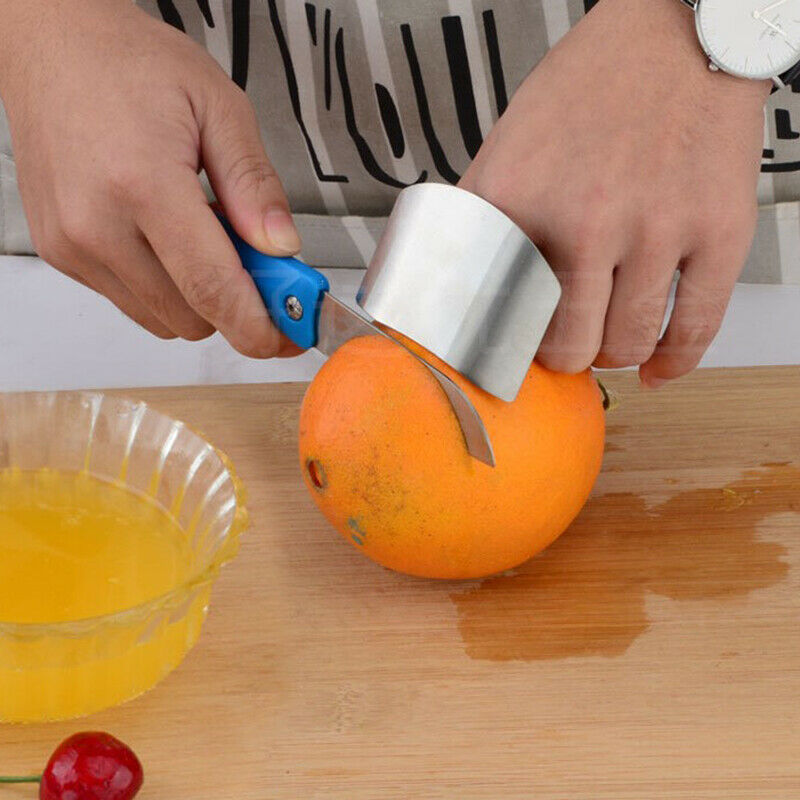 1pc Stainless Steel Finger Protector Multi-functional Cutting up Vegetabl.l8