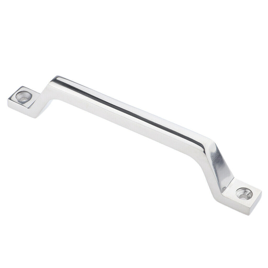 Marine Stainless Steel Boat Door Hatch Grab Handle Handrail Square Base