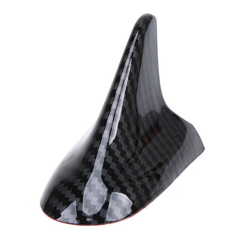1Pcs Universal Black Shark Fin Carbon fiber Style Antenna Decorative Car Roof