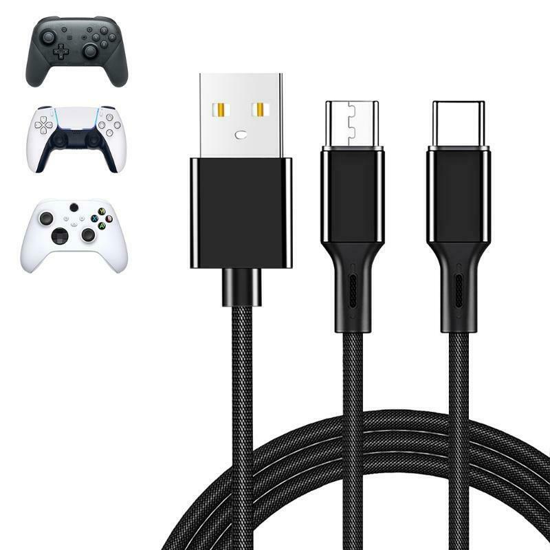 For PS5 2-in-1 Charging Line Aluminum Alloy Shell Host Charging HF100