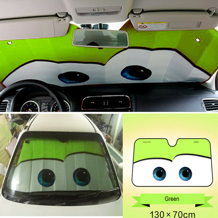 Sun Visor Cartoon Foils Eye Pixar Heated Windshield Sunshade Windscreen Cover