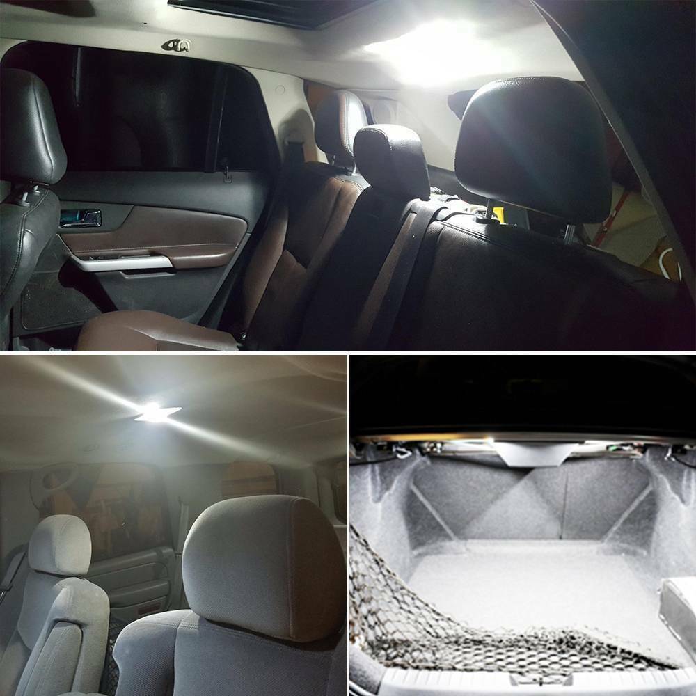 10x White T10 168 194 LED License Plate Exterior Tag Replacement Light bulbs