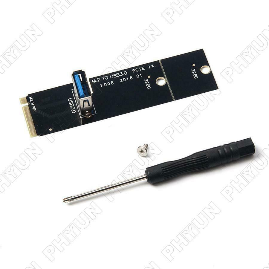 For Mining M.2 To USB 3.0 Transfer PCI-E 1X/2X/4X/8X/16X Riser Card Adapter Kit