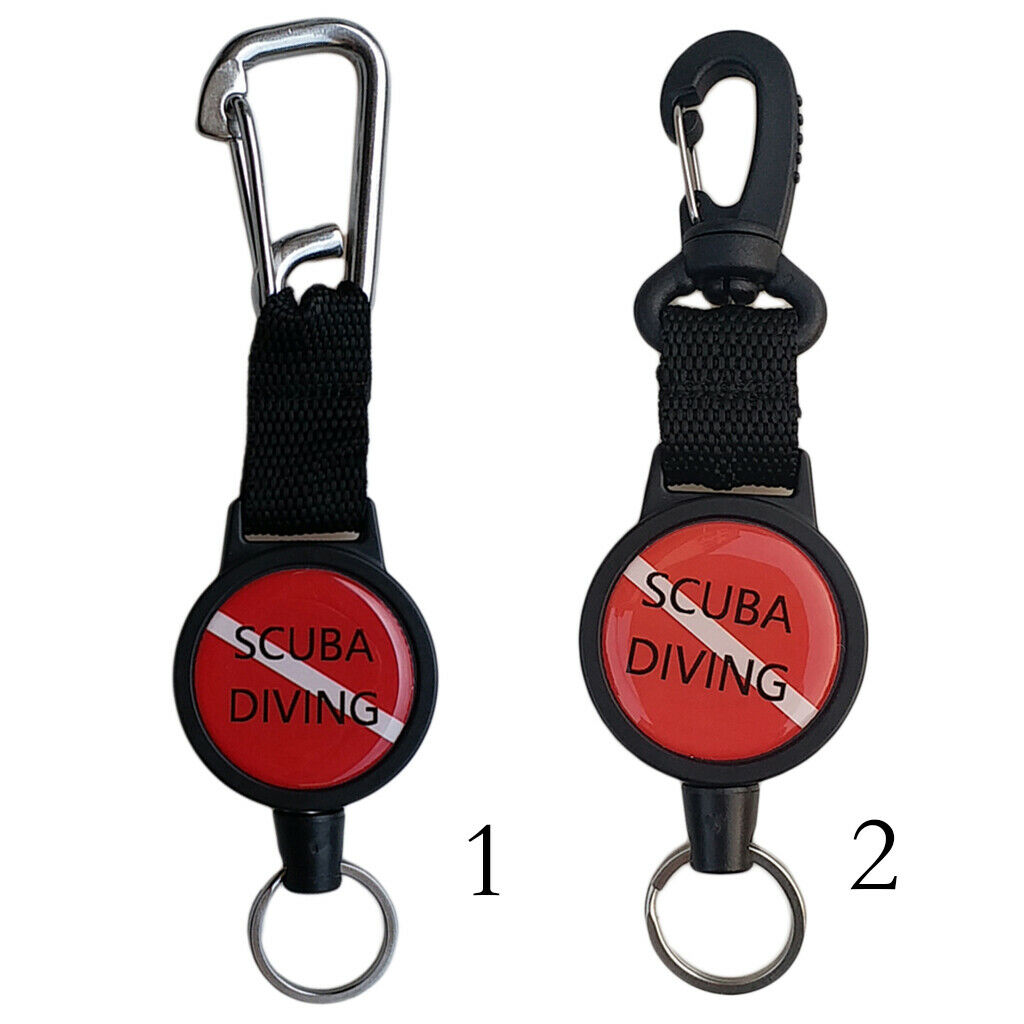 Scuba Diving Dive Gear Retractor Snorkeling Lanyard Regulator Octo Holder